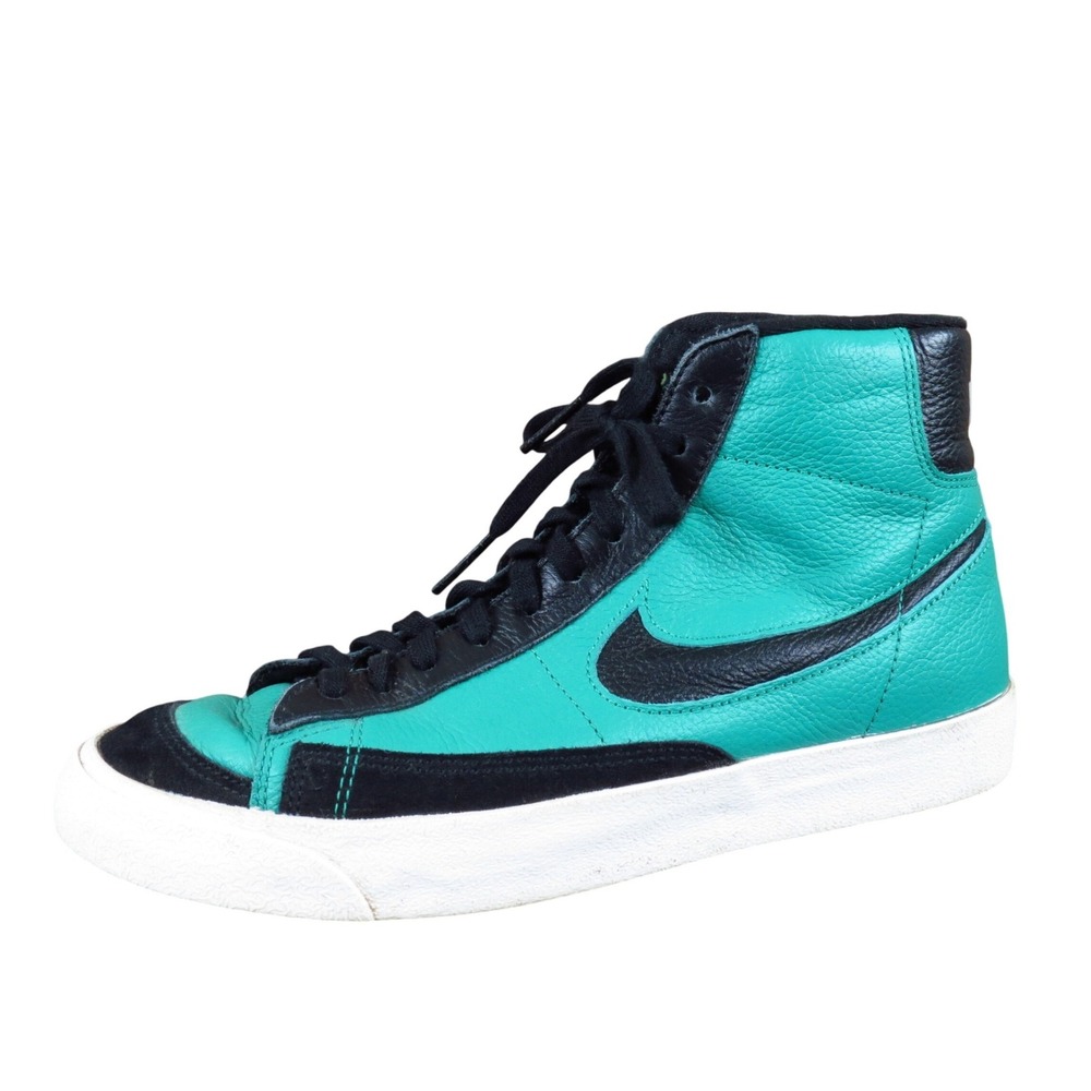 Nike Blazer Mid 77 Men High Top Sneakers Size‎ 7 Lifestyle Teal Black Leather